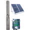 1 ila 28 Kubik H 4 Inch DC Derin Kuyu Güneş Enerjisi BLDC Su Pompası İrişim için